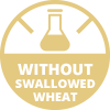 Without swallowed wheat