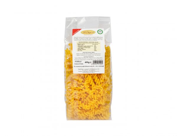 Fusilli pasta di mais e riso senza lattosio