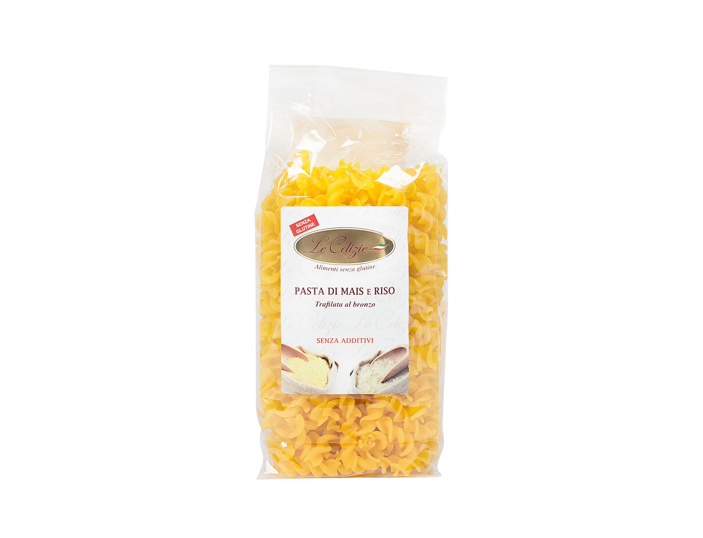 Pasta di mais e riso Fusilli Le Celizie Fusilli pasta di mais e riso senza glutine