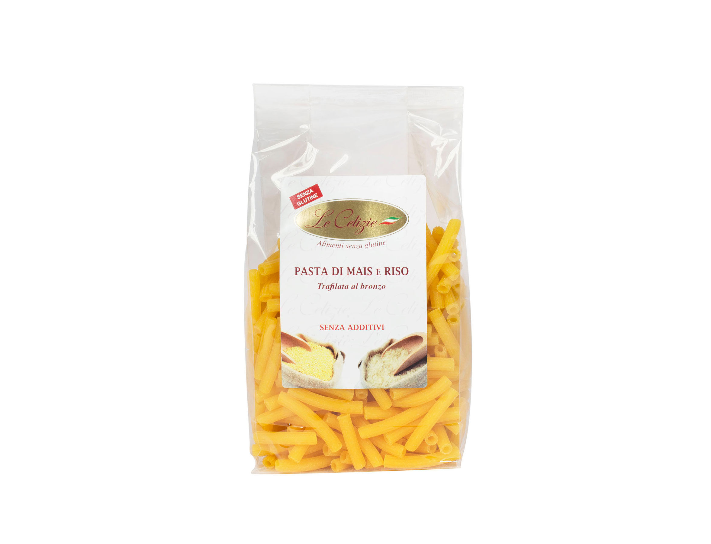 Pasta di mais e riso Sedanini Le Celizie Sedanini pasta di mais e riso senza glutine