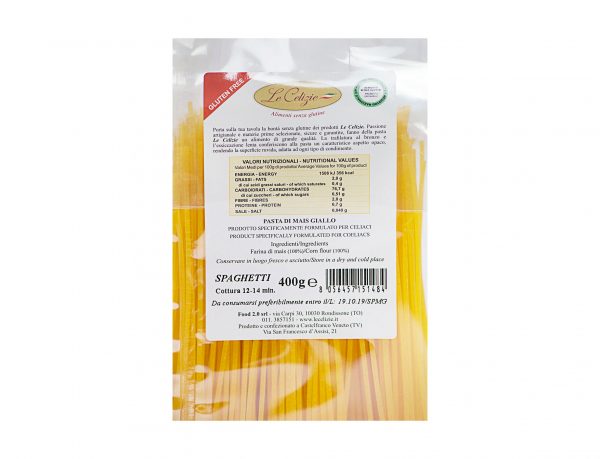 Spaghetti Pasta Di Mais Giallo gluten free