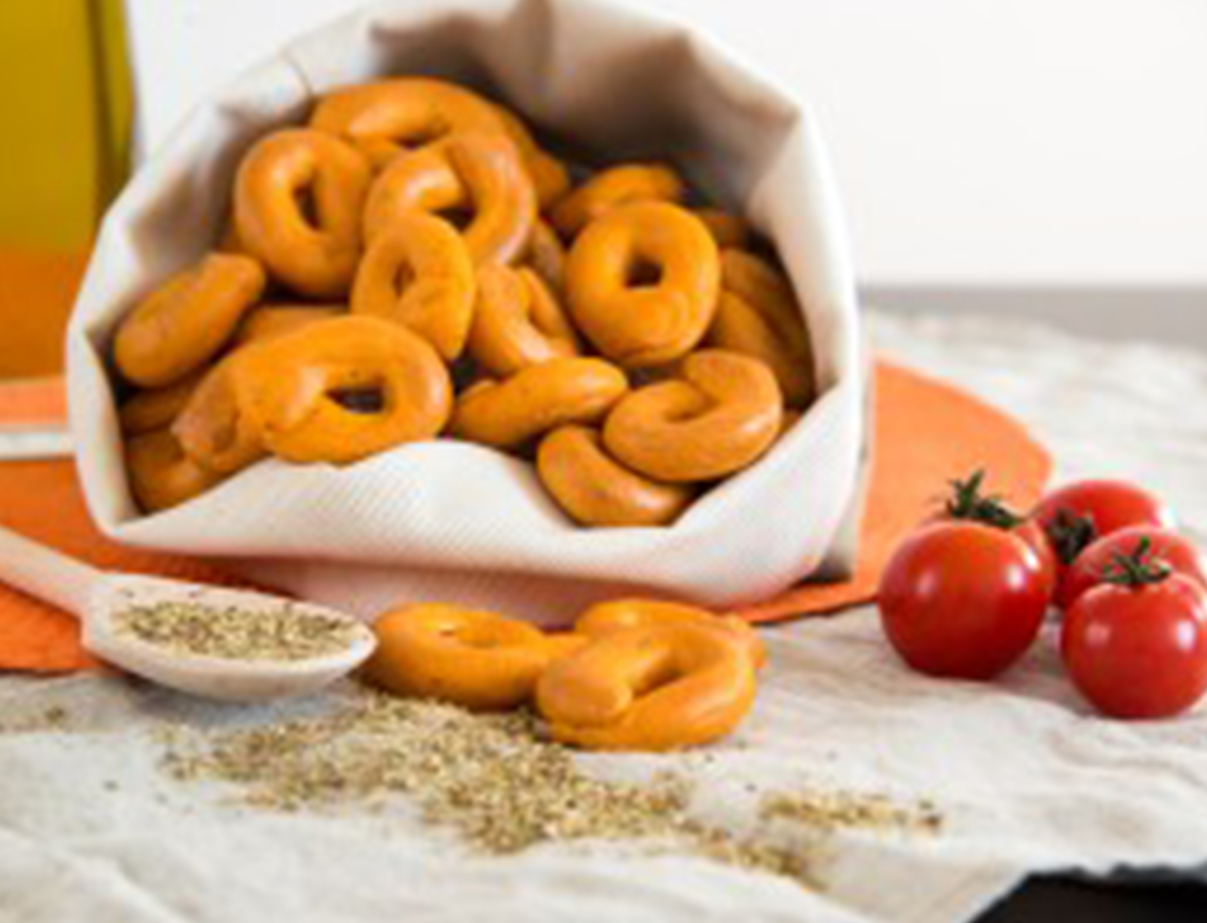 Taralli alla pizzaiola gluten free Taralli alla pizzaiola senza glutine