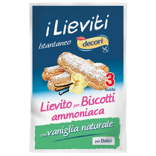 Lievito per biscotti ammoniaca senza lattosio