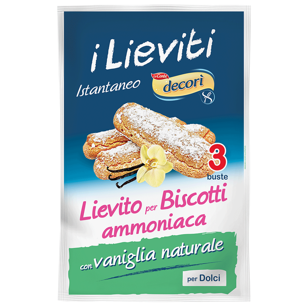 Decori Lievito per Biscotti gluten free Lievito per biscotti ammoniaca senza lattosio
