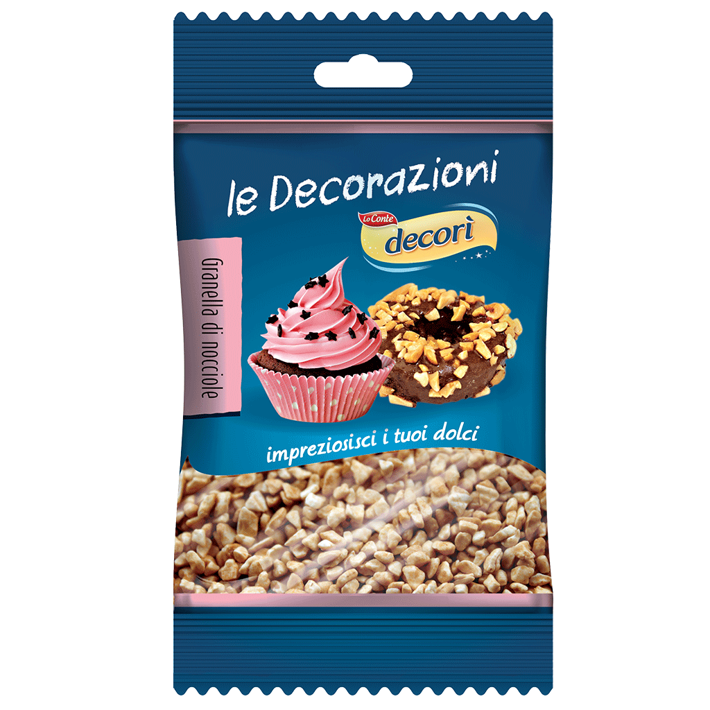 Decorì Granella Nocciole decorazioni bio per dolci granella nocciole