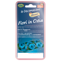 fiori decorazione per dolci azzuri senza glutine