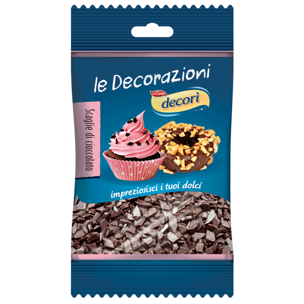 decorazioni scaglie di cioccolato senza lattosio