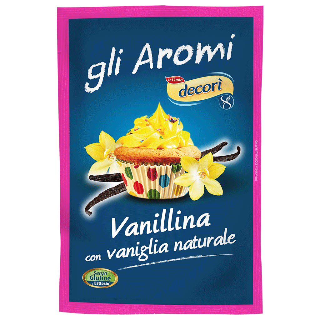 Decorì Vanillina aromi senza glutine aromi per dolci vaniglia senza lattosio
