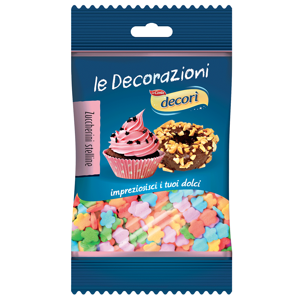 Decorì Zuccherini Stelline Decorazioni per dolci Zuccherini Stelline