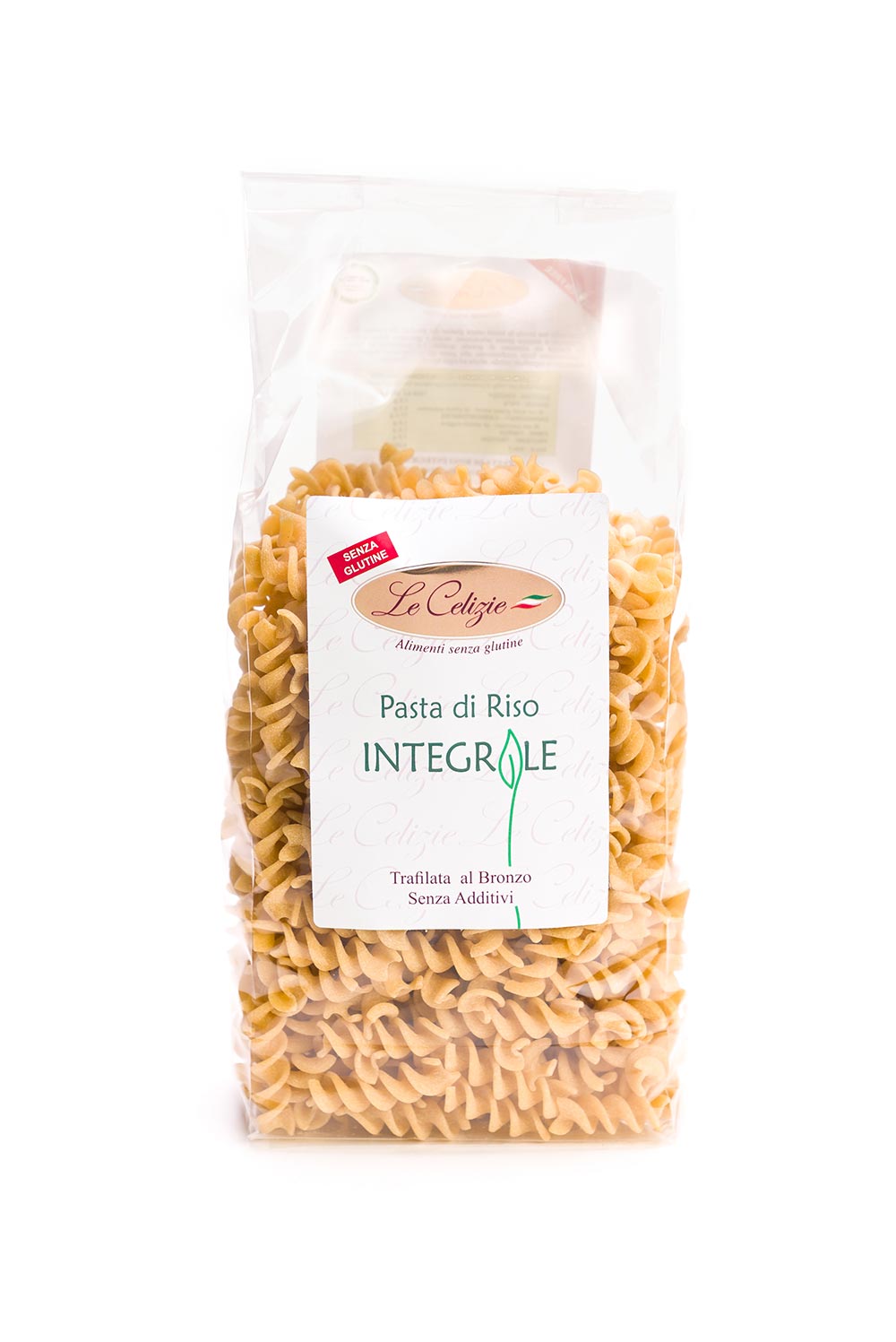 Fusilli di riso intergale senza glutine