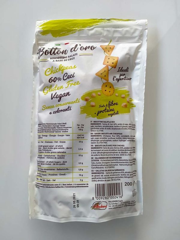 Botton d' oro Savory BIscuits with chickpeas - Image 2