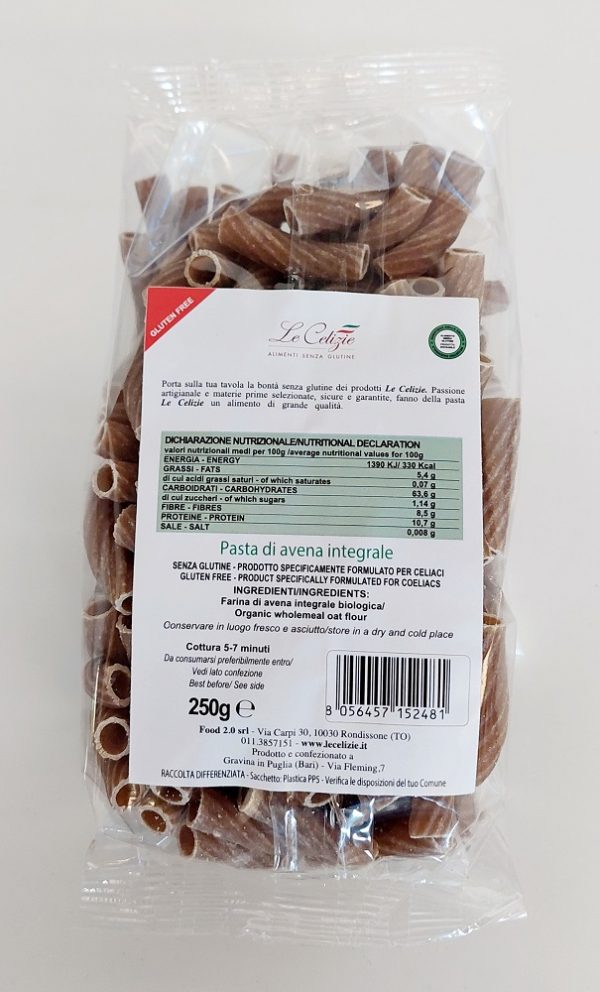 Pasta di Avena integrale Bio Tortiglioni - immagine 2